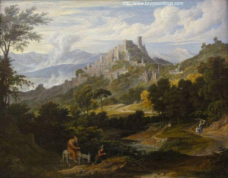 Olevano with Monk on Horseback